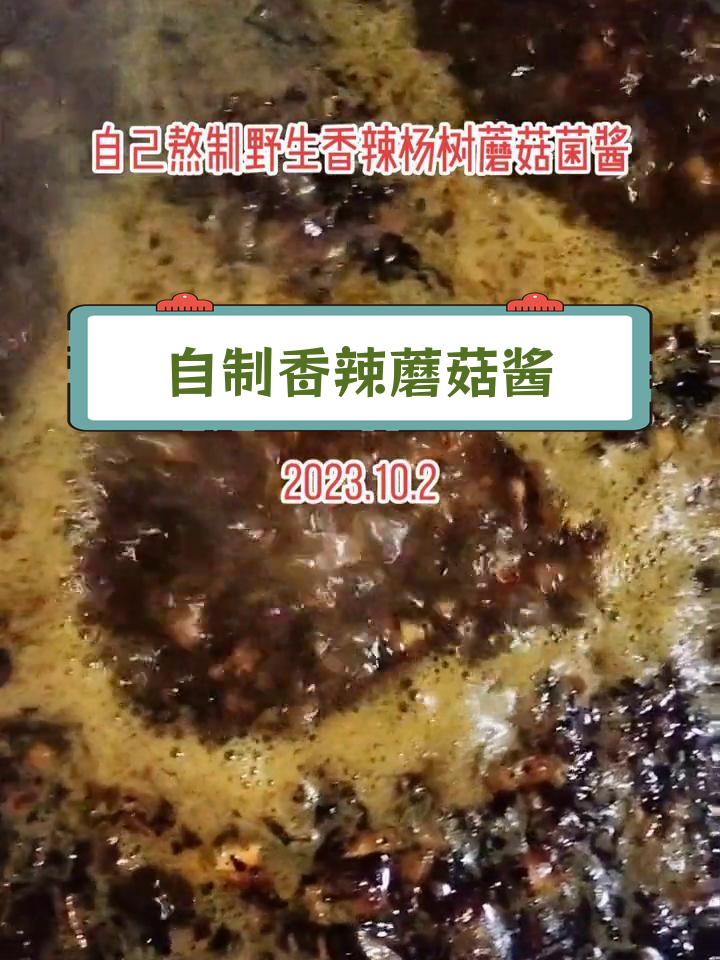 野生香辣杨树蘑菇酱,浓郁美味