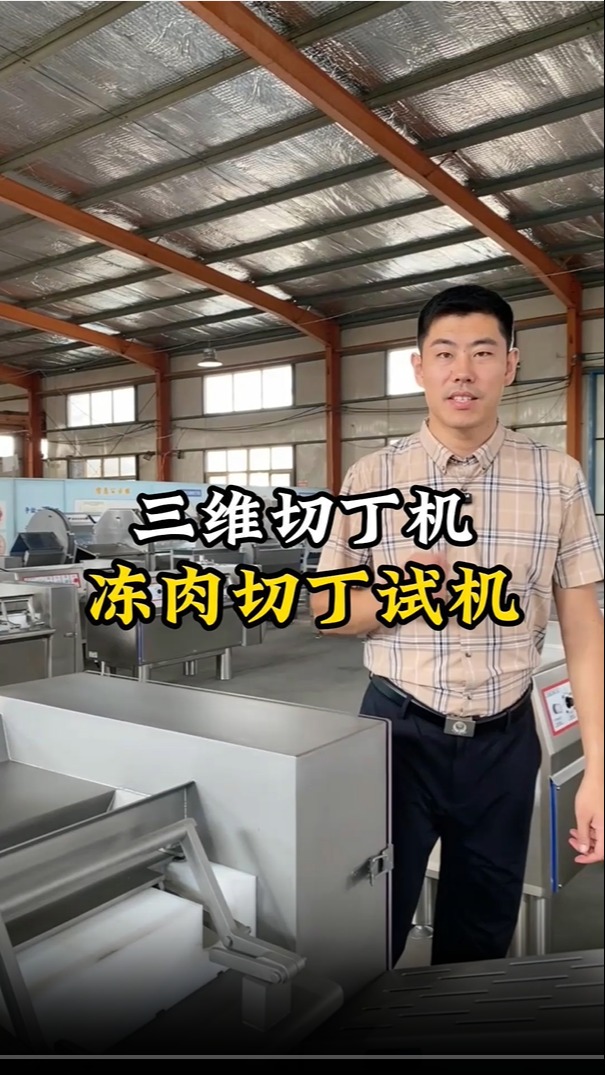 冻肉切丁试机,一机切丁,效率高,速度快,大小可定制