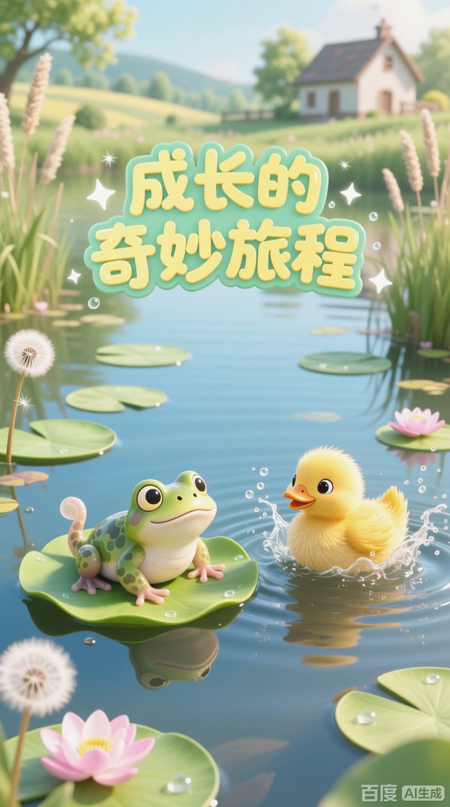 蝌蚪与小鸭的成长趣事