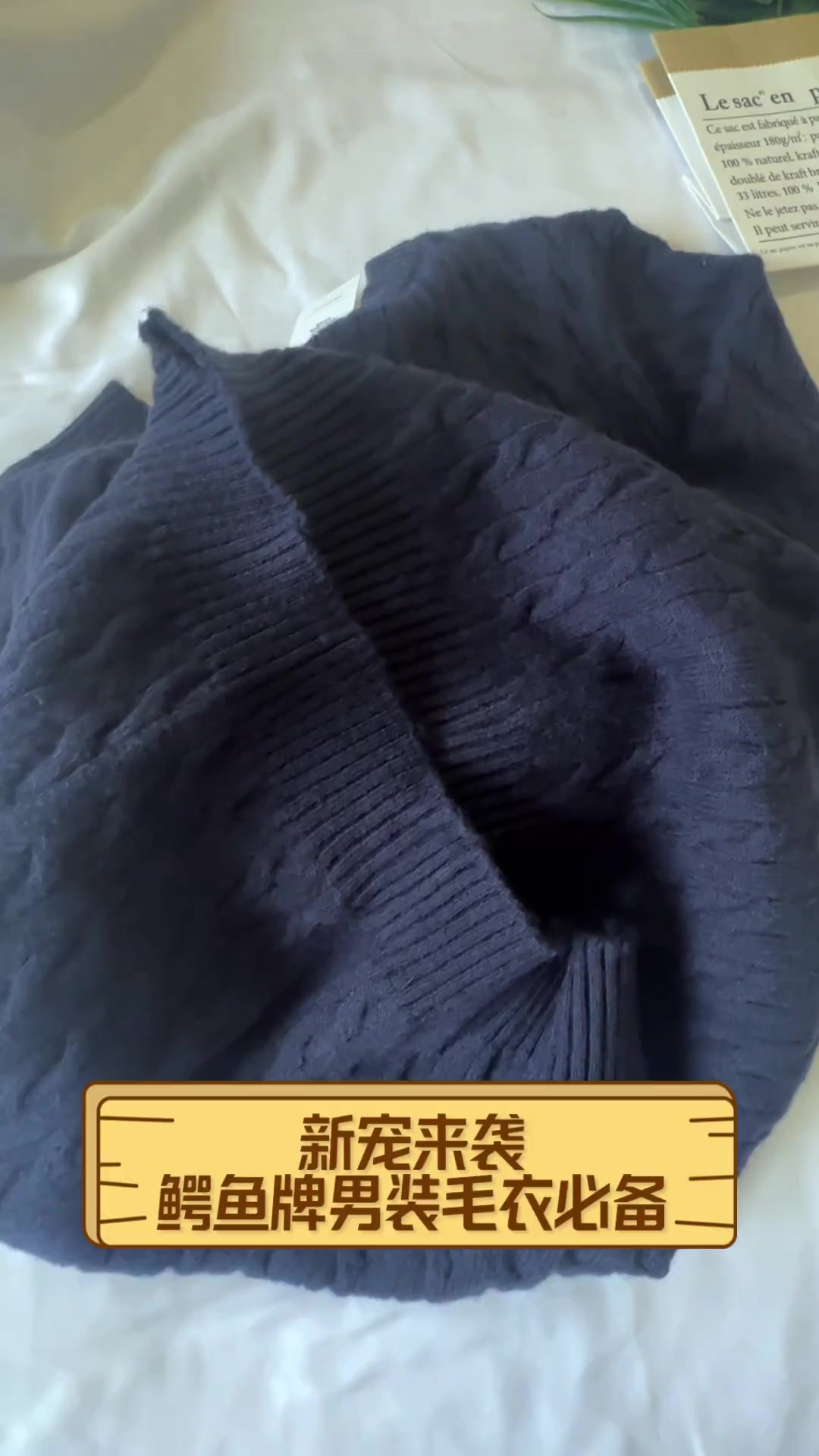 新宠来袭,鳄鱼牌男装毛衣必备