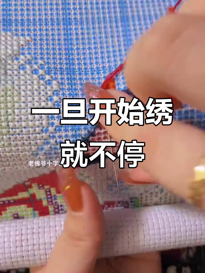 十字绣一旦上手,就停不下来!看白菜进度大揭秘