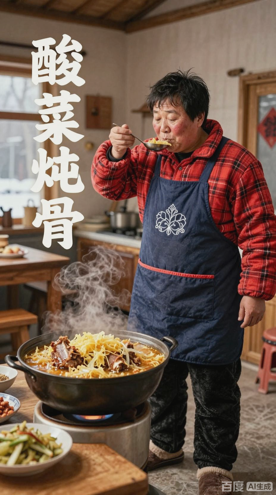 东北年夜饭的秘密武器，酸菜大骨头的暖胃传奇！
