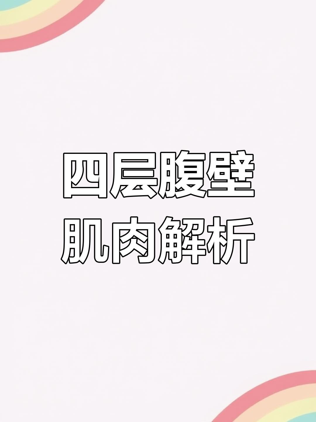 腹壁肌四层结构详解:从外到内依次是什么?