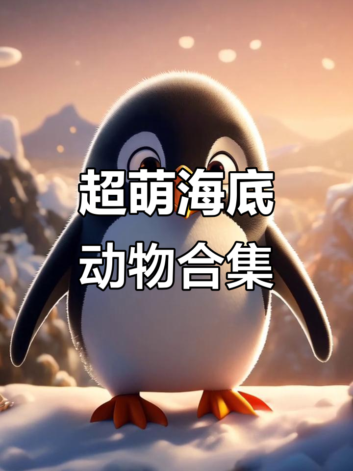 海洋动物大集合!超萌海底世界,鲨鱼、企鹅、海豚齐登场