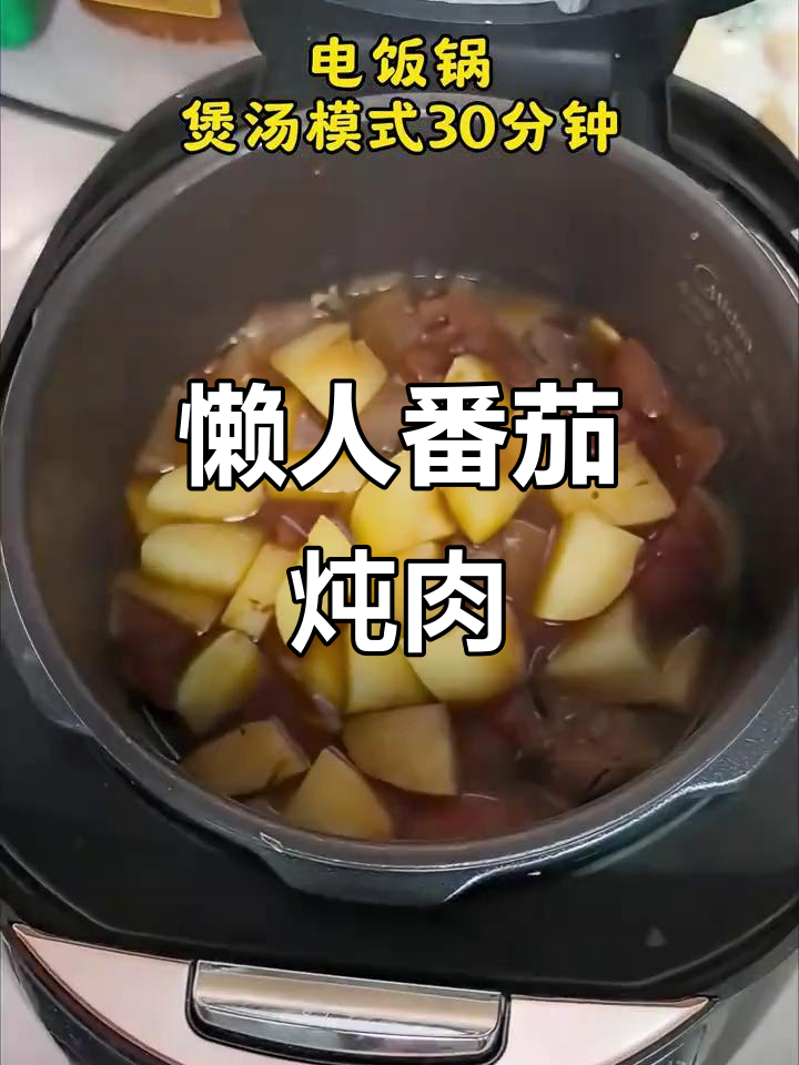 简单番茄炖牛肉,土豆洋葱增味