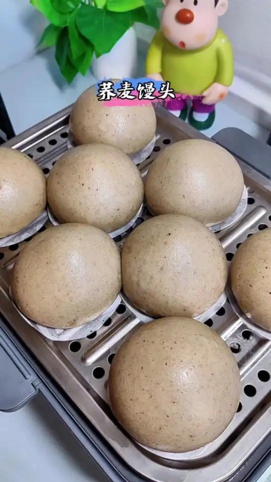 松软不发硬的纯荞麦面馒头，保姆级教程来了