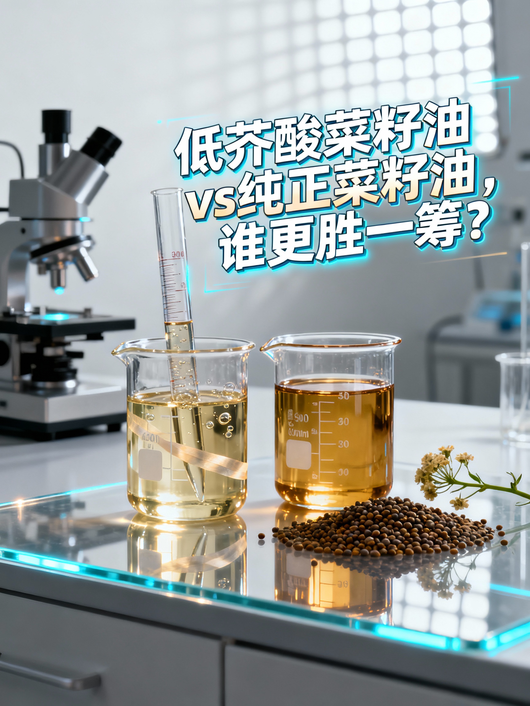 低芥酸菜籽油vs纯正菜籽油，谁更胜一筹？