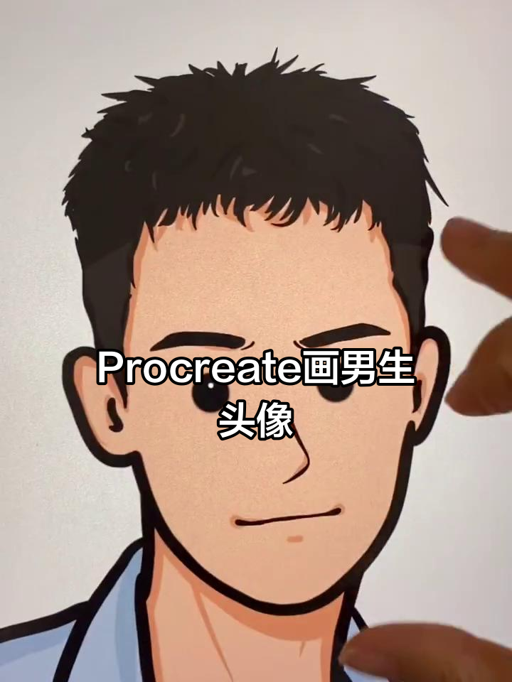 用Procreate绘制二次元男生头像,步骤全解析
