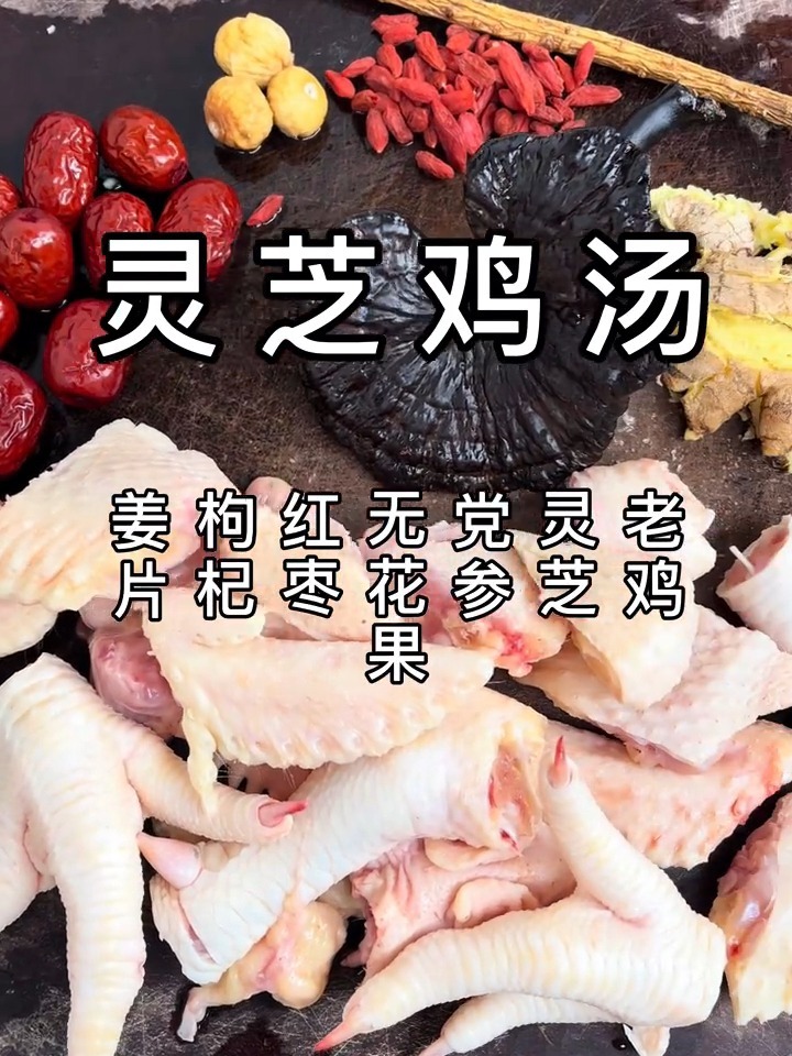 灵芝鸡汤|安神助眠汤|熬夜党必备