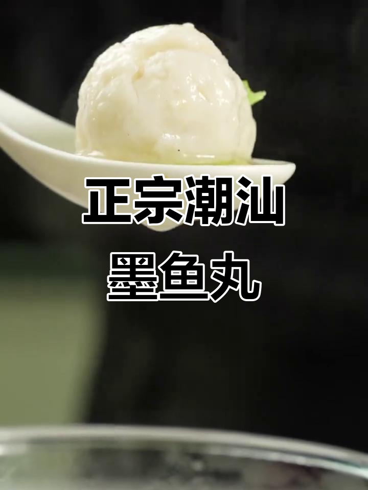 潮汕墨鱼丸,外脆内嫩,吃上一口停不下来!