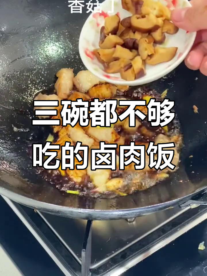 卤肉盖饭,三碗米饭不够吃!