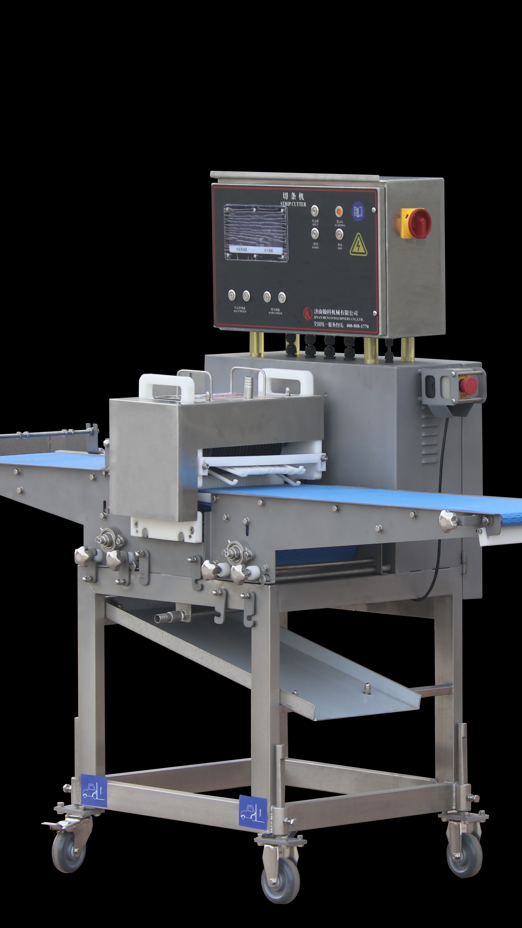 鸭胸肉5毫米切条机视频