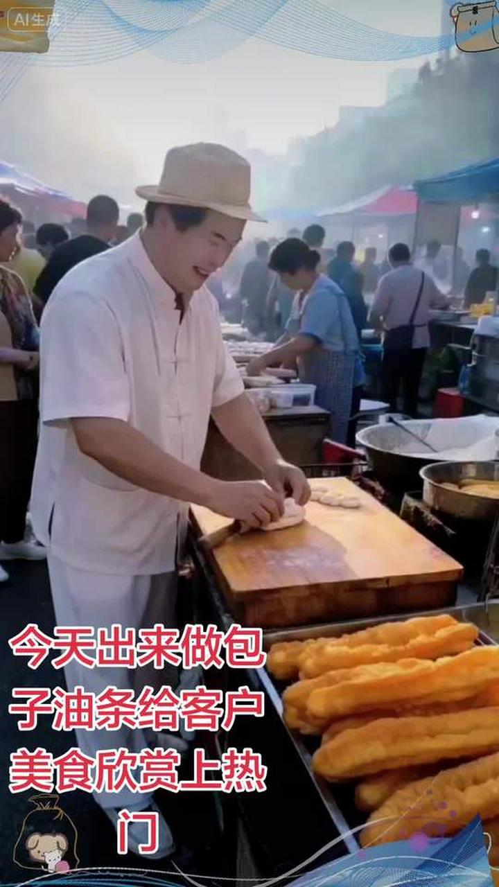 正宗老式炸油条,民间特色传统小吃,味道超香