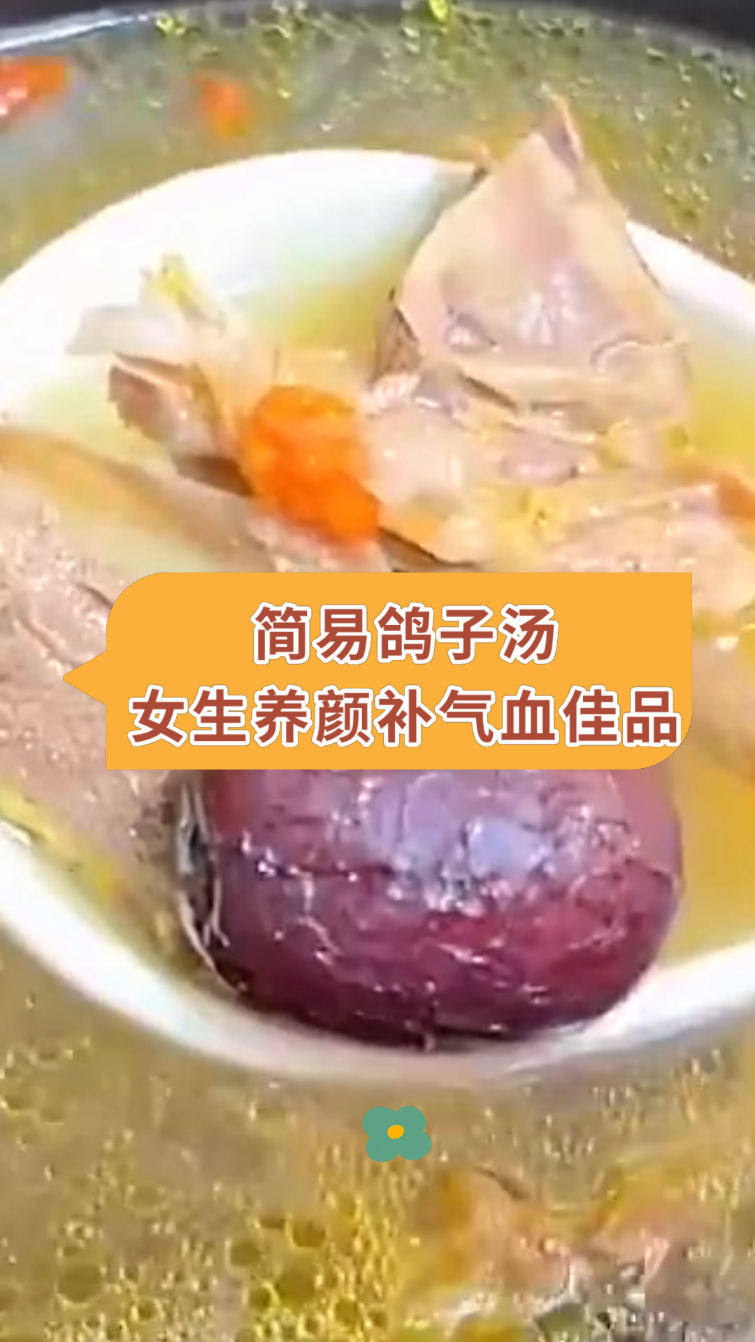 简易鸽子汤女生养颜补气血佳品