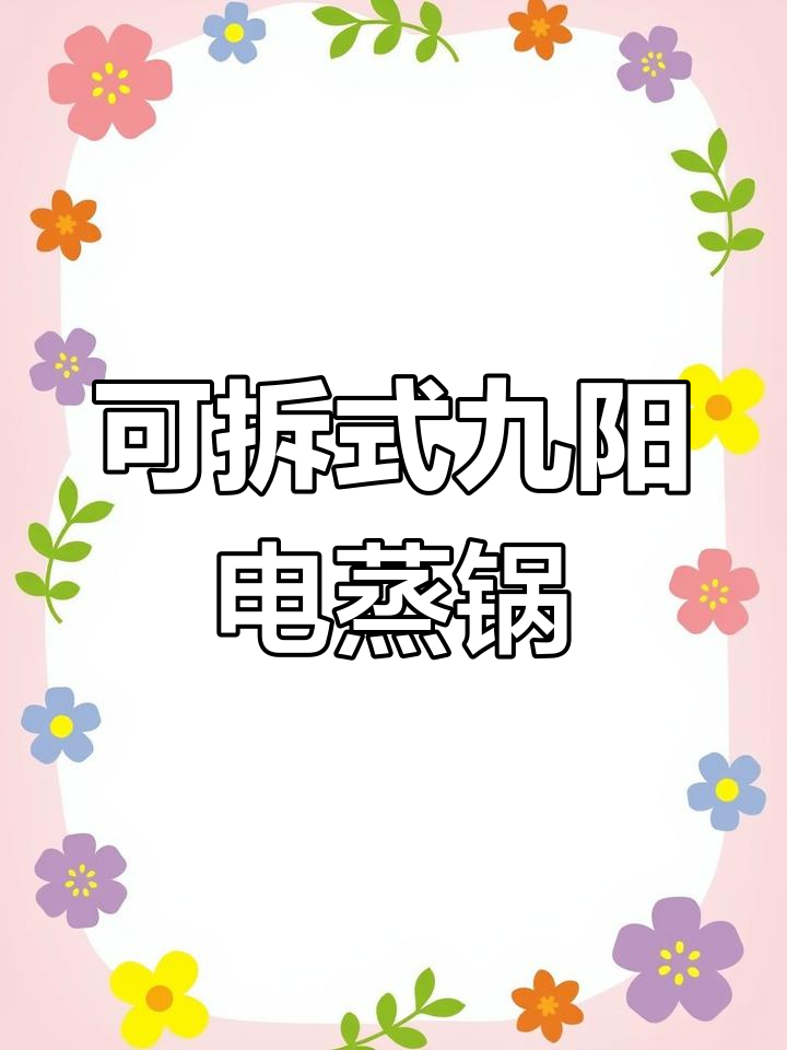 九阳电蒸锅,底锅可拆洗设计太方便了!