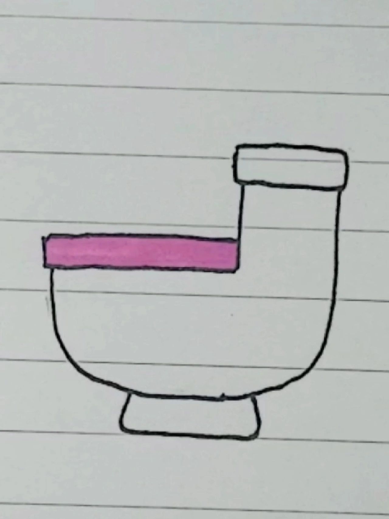 马桶简笔画