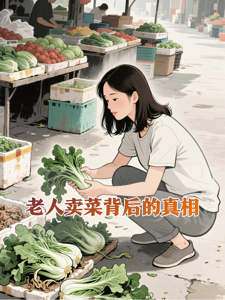江苏一女子觉得卖菜老人可怜,把他剩下的菜全买了,刚付完钱,老人的一句话让女子吃惊又心酸