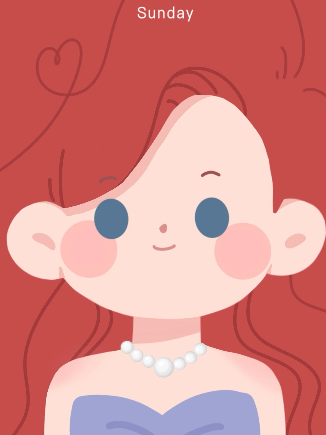 艾特你的朋友给你画这个美人鱼公主壁纸