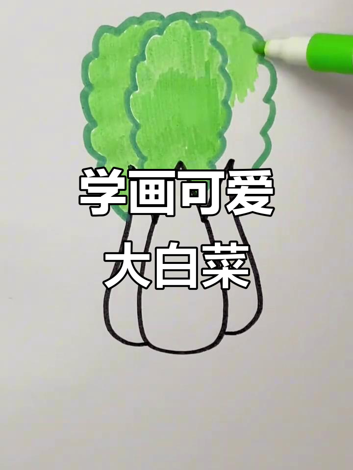 轻松学画大白菜，简单步骤搞定