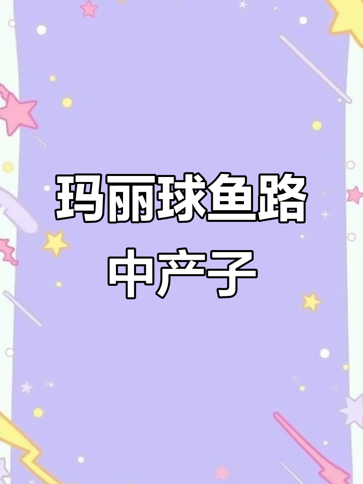 玛丽鱼路上生崽,超可爱小鱼仔诞生
