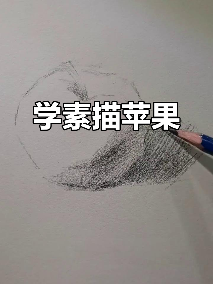素描苹果画法全解析,轻松掌握明暗过渡