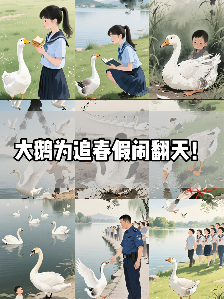 大鹅为追高校春假闹笑话，最后悟出真谛！