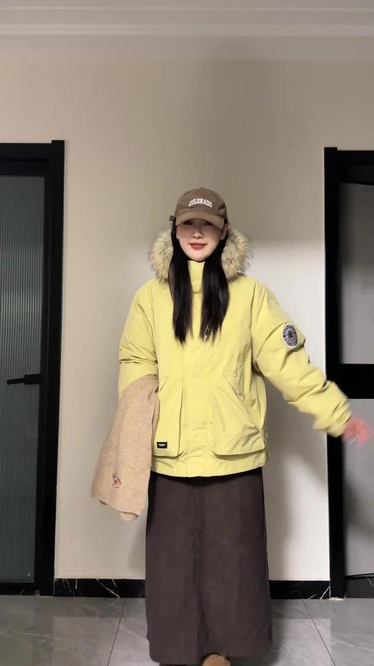 太喜欢穿派克服大毛领好好看保暖搭配