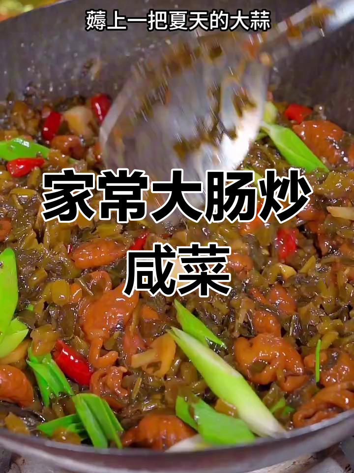 大肠烧雪菜,家常下饭新做法