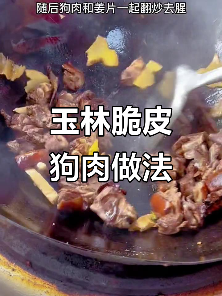 正宗玉林脆皮狗肉,教你如何做美味小吃