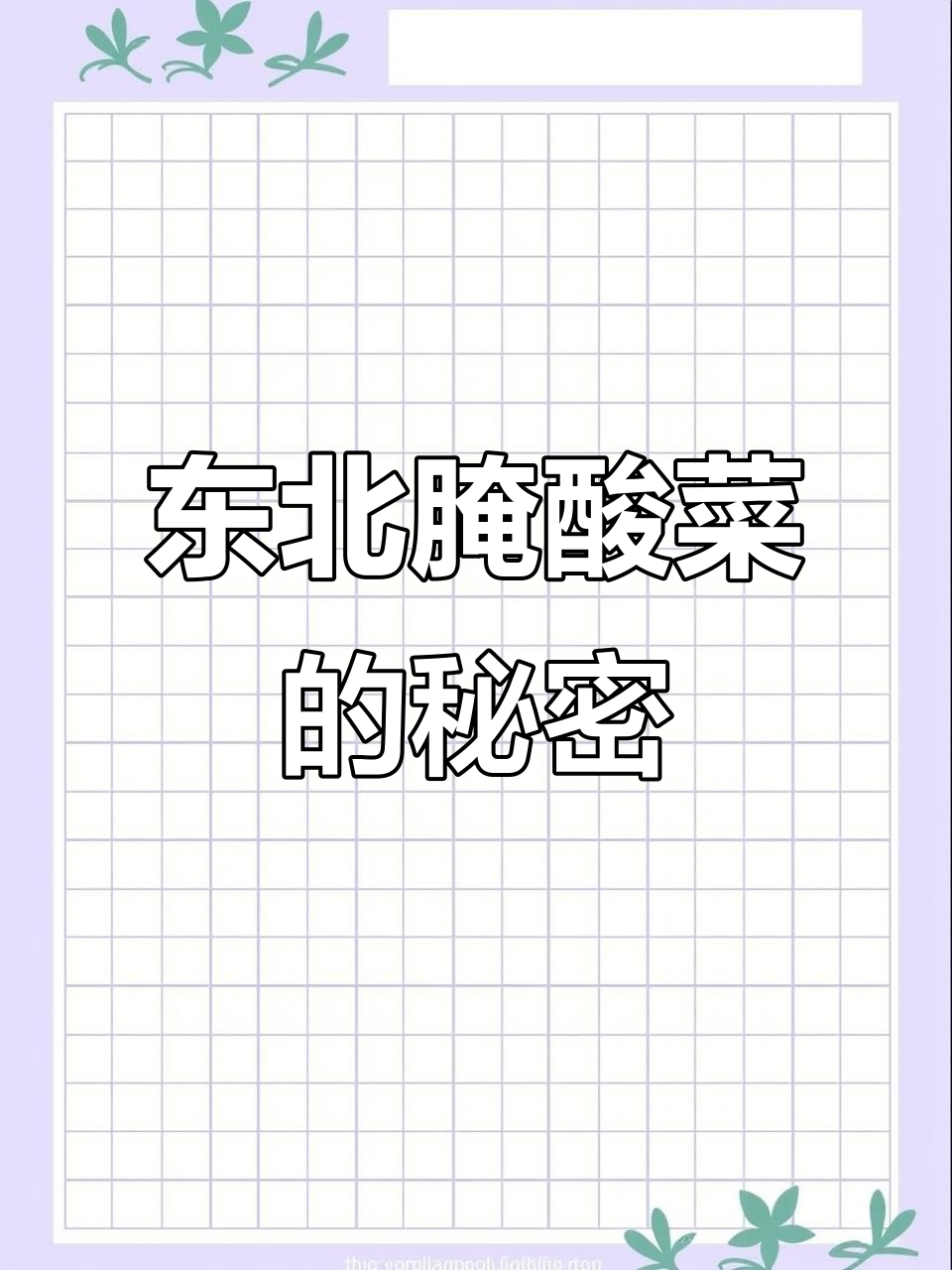 东北酸菜腌制秘诀:盐与白菜的完美比例,口感脆爽不烂