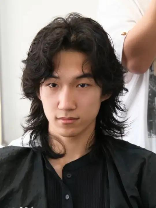 男生狼尾鲻鱼头卷发