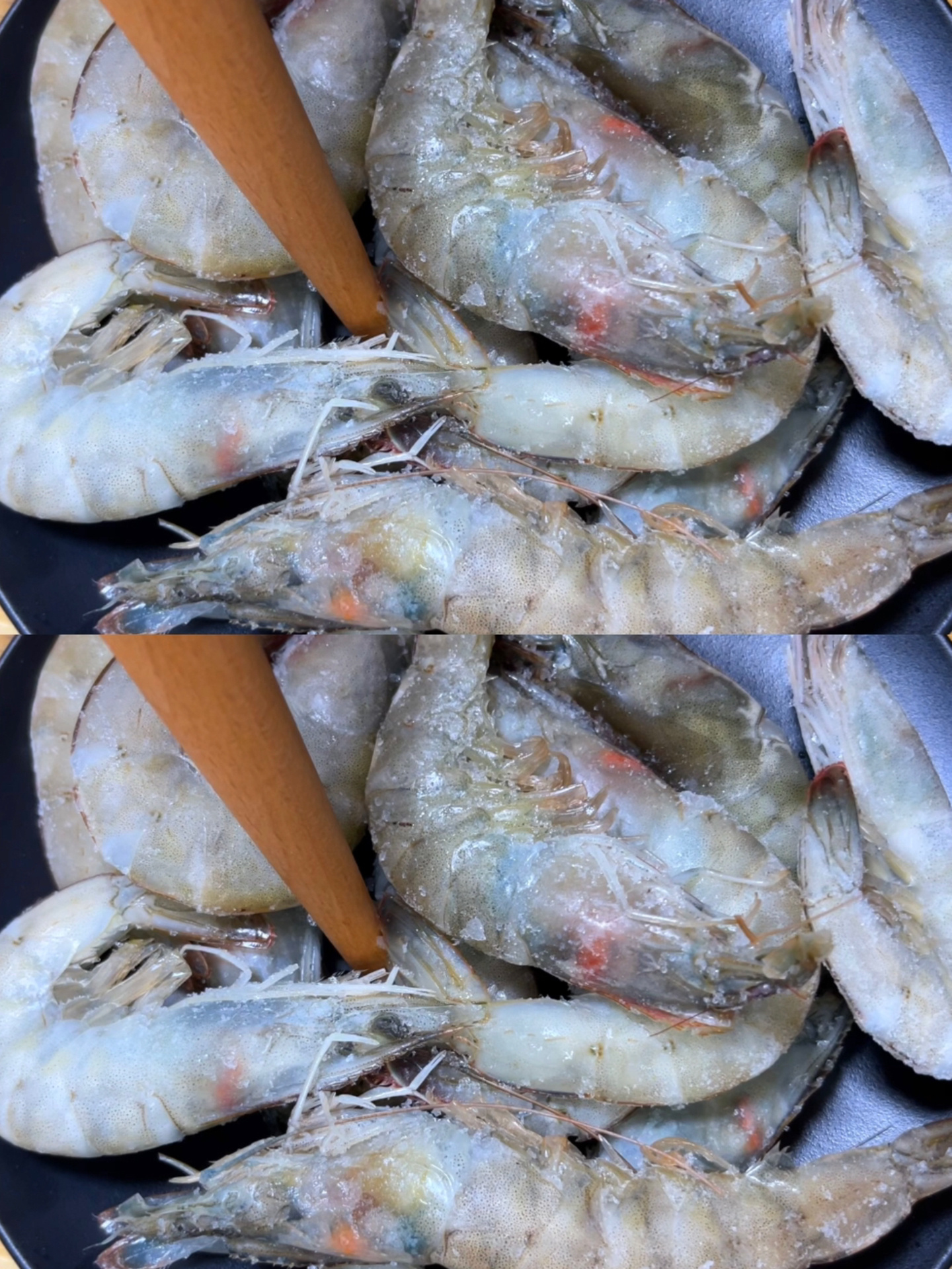 解冻虾,一定不能用水泡,海边人教你一招,解