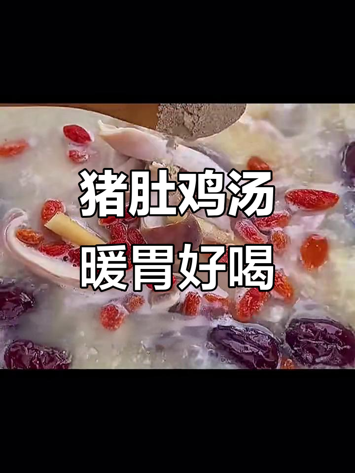 猪肚煲鸡汤,暖心又美味,汤汁营养满满