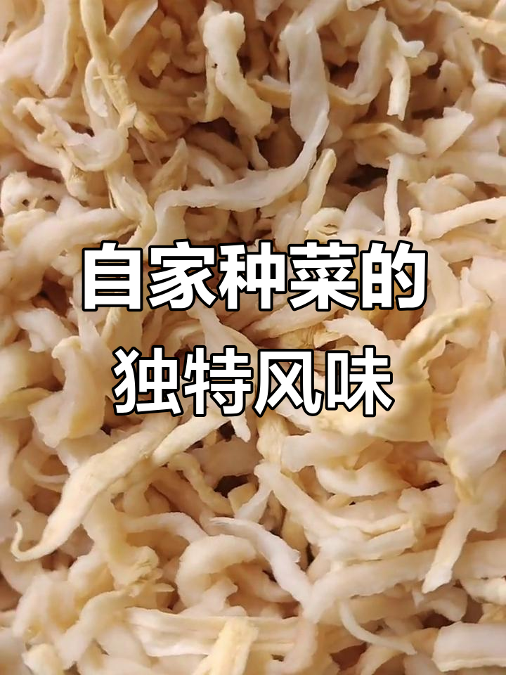自家种的菜晒干做临川菜梗,味道独特又美味