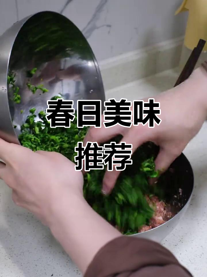 春季限定馄饨,荠菜鲜美,椒麻贡菜脆爽可口!