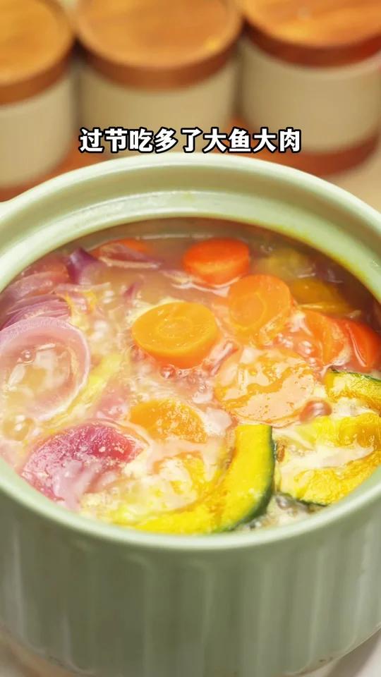 过节吃多了大鱼大肉一定要试试这碗蔬菜汤