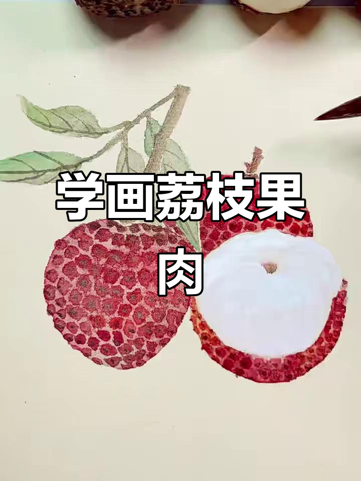零基础学画荔枝果肉,分染技巧轻松掌握