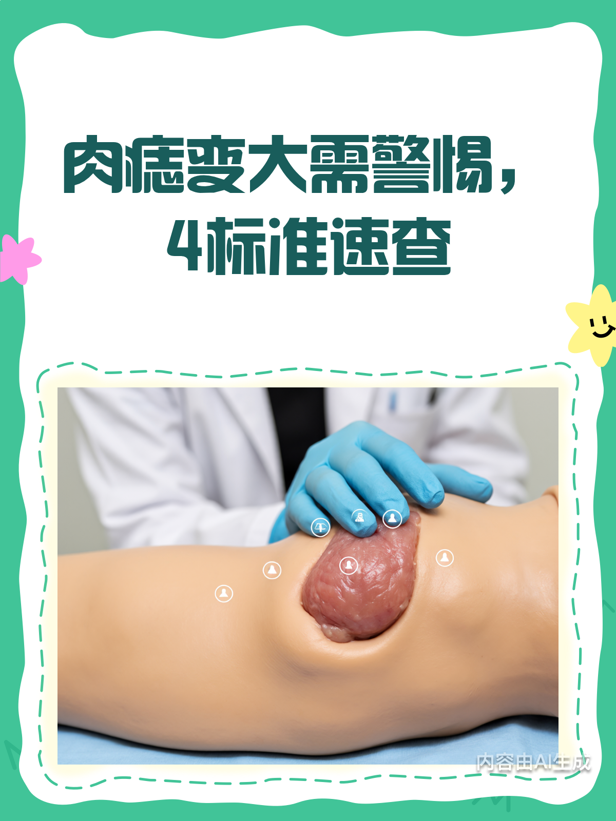 肉痣越长越大?别慌,先自查这4个标准!