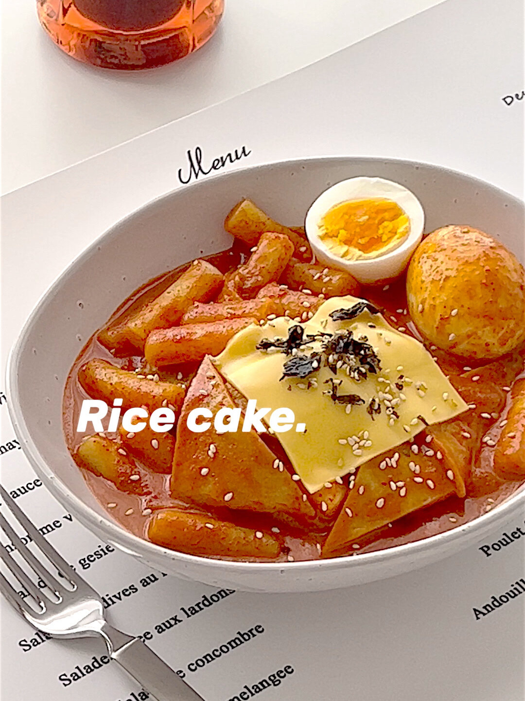 ins韩式料理|辣奶油芝士炒年糕好吃到哭