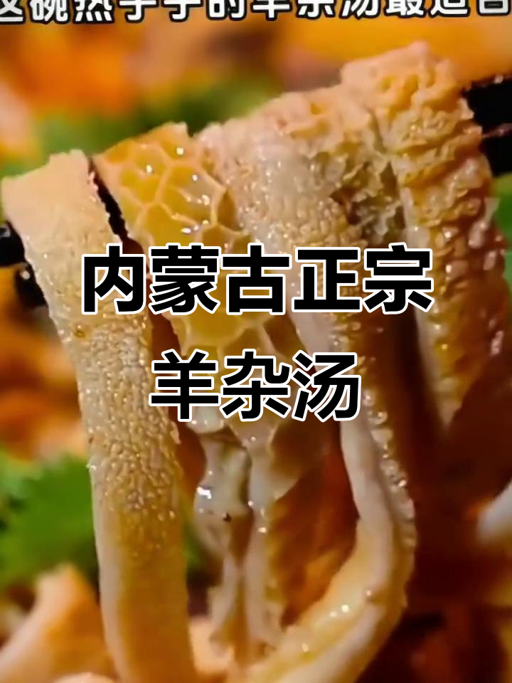 正宗内蒙古羊杂汤,鲜香无腥味,喝上一口停不下来