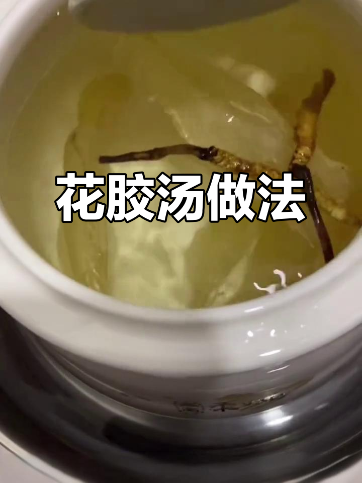 白花胶炖冬虫夏草,简单食材带来大能量