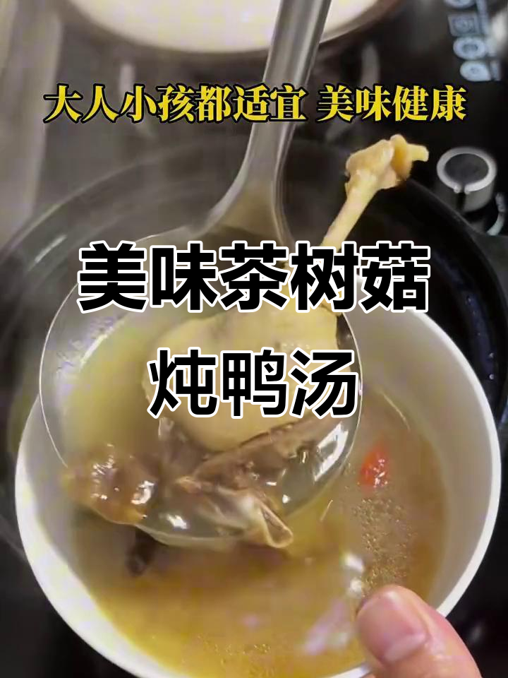 茶树菇老鸭汤,营养满满,鲜美无比