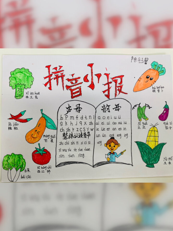 拼音小报第一期蔬菜之家
