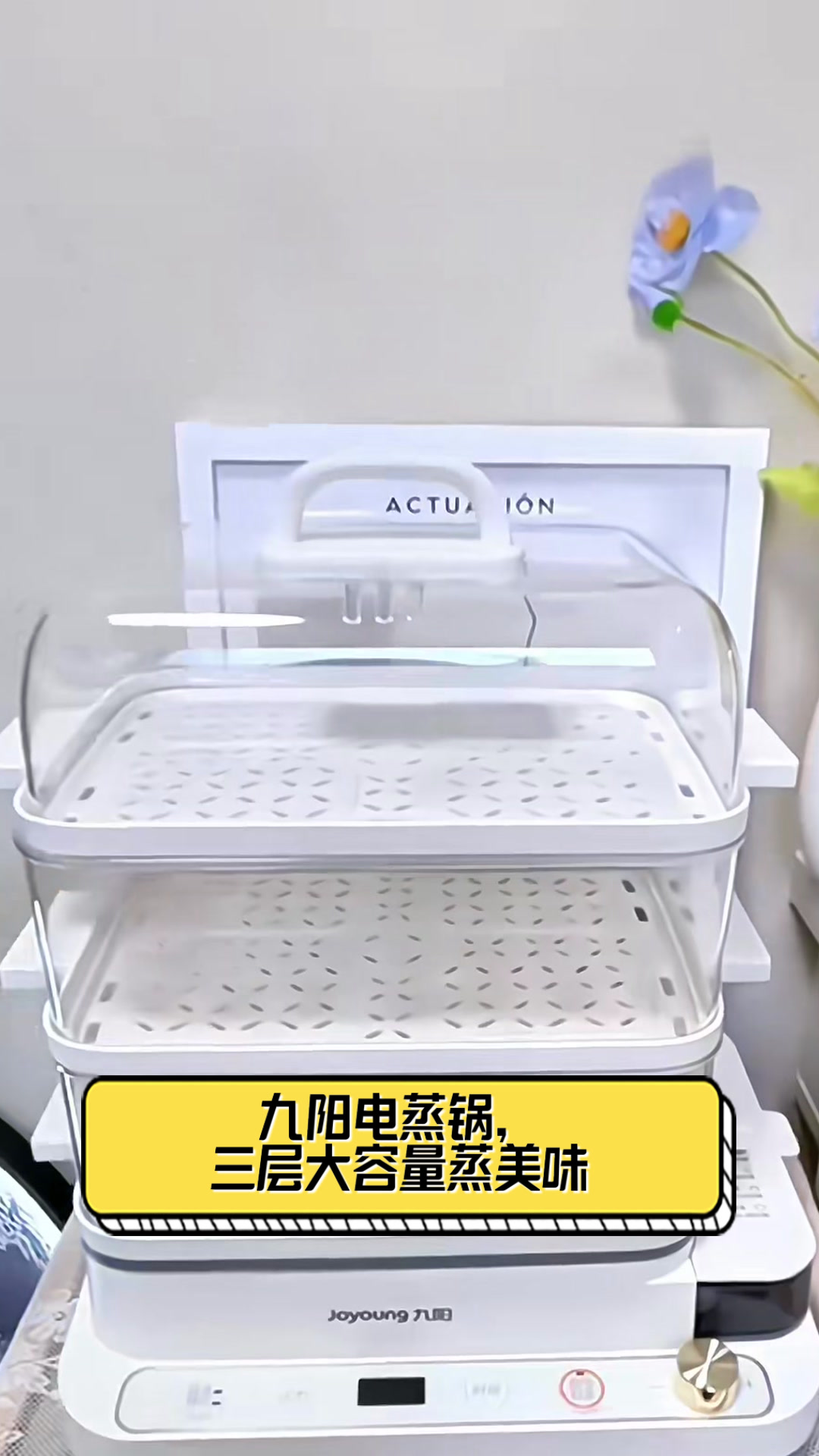 九阳电蒸锅,三层大容量蒸美味
