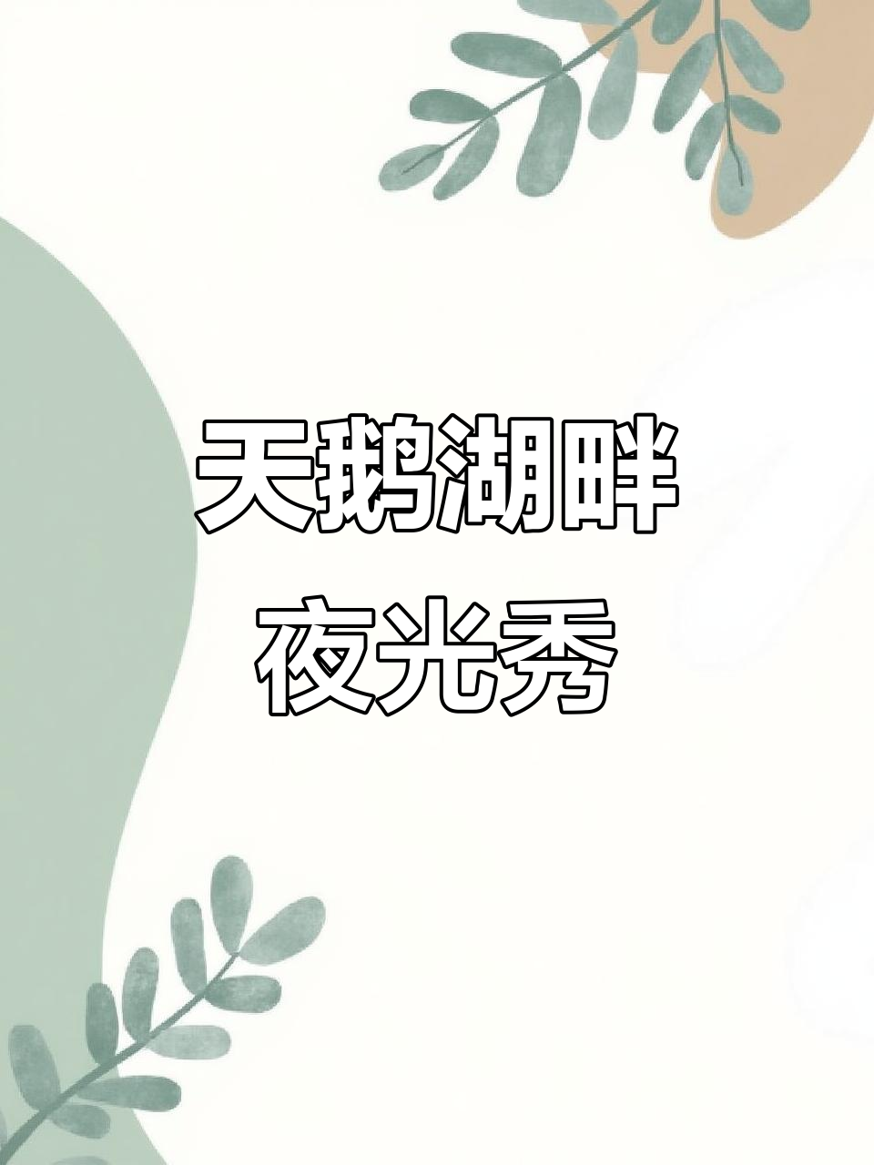 合肥天鹅湖夜景灯光秀,霓虹璀璨映衬人生路