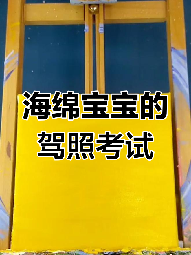 泡芙老师驾考大挑战,海绵宝宝表情包来袭