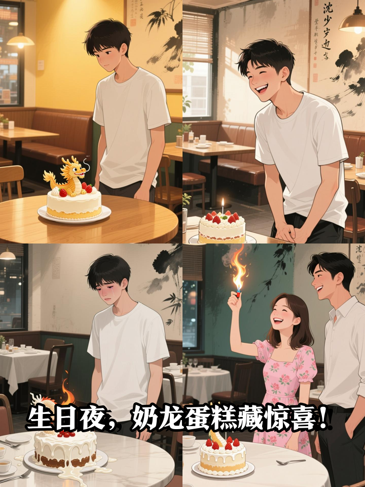 19岁生日被整蛊?奶龙蛋糕竟藏真心祝福!