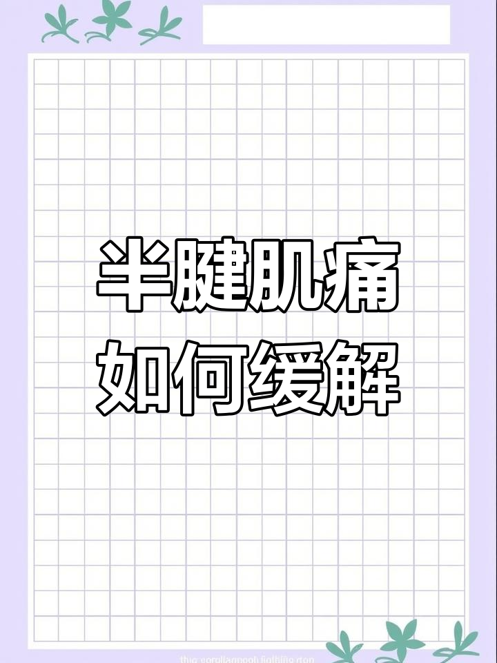 大腿后侧半腱肌劳损疼痛?肌肉贴缓解方法全解析
