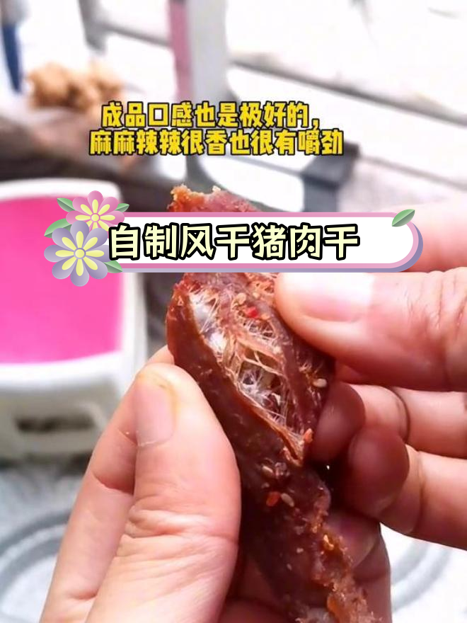 麻辣猪肉干制作教程,轻松替代牛肉干