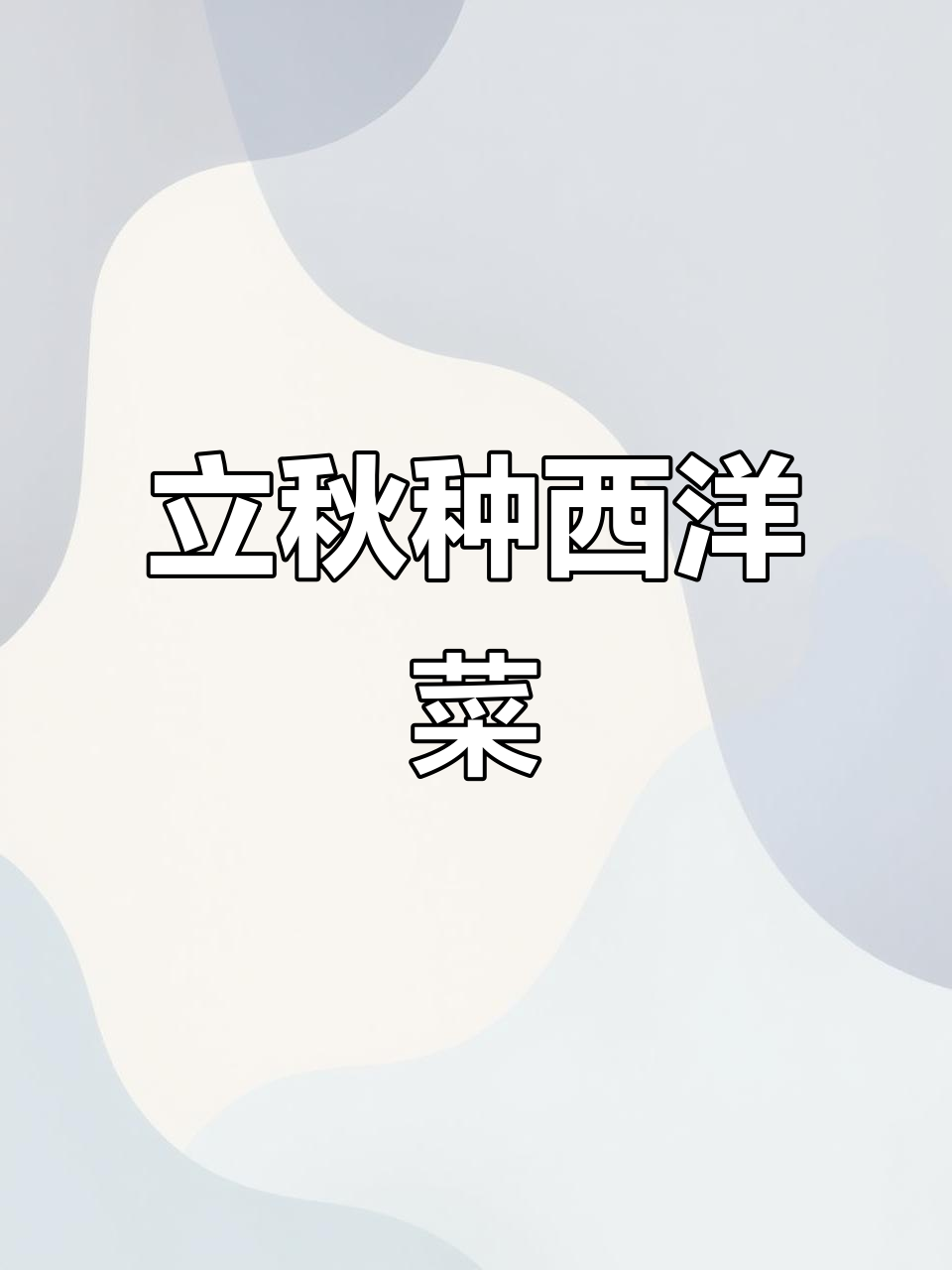 西洋菜:生命力顽强,水培土培都行,立秋种植最合适